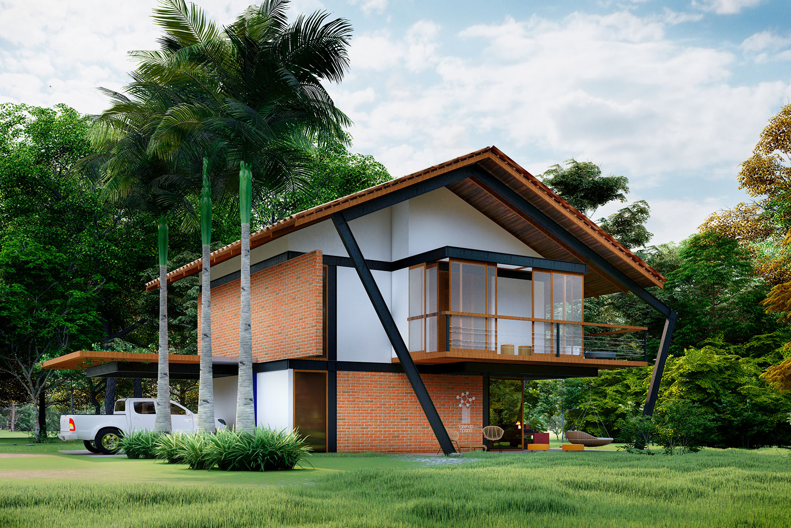 Casa Molécula, 2021. Fazenda Baobá - São Sebastião da Grama, SP - Draw Arquitetos